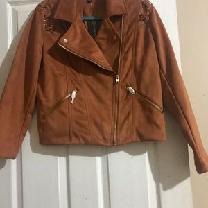 Cinnamon cropped jacket